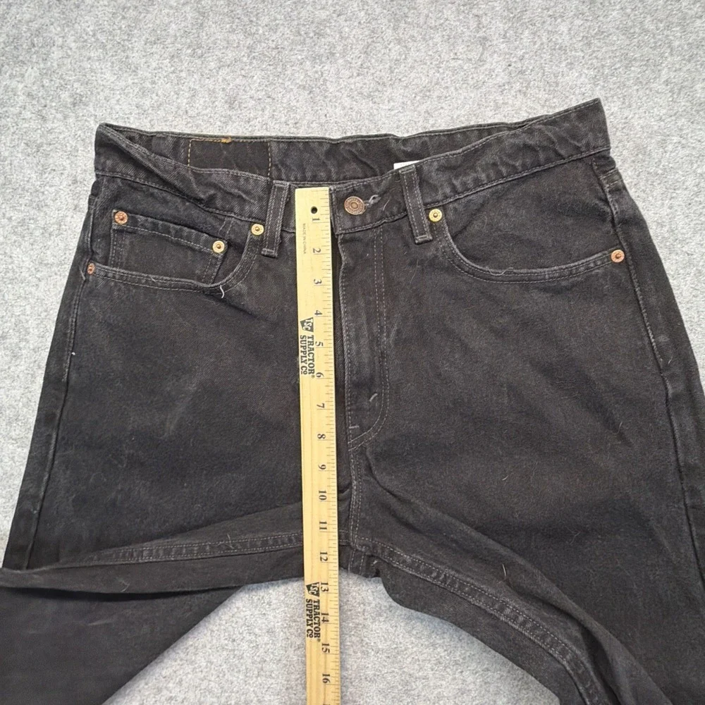 Vintage Levis 565 Made In USA 33x34 Black Grunge Baggy Skate